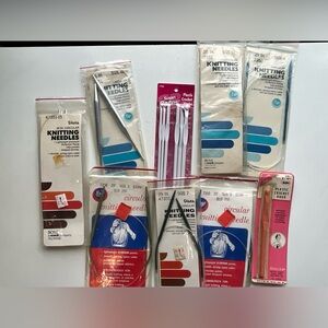 Assorted Lot of 9 Vintage Knitting Crochet Needles Boye USA